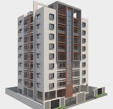 Free Building Apartment 3d Model Turbosquid 1315556 In 2020 Architecture Building Design Residential Building Design Building