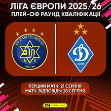 Динамо зіграє з Маккабі Тель-Авів у раунді плей-оф кваліфікації Ліги Європи