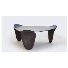 Coffee Table Fado Ceramic Feet And Blue Lacquered Cast Top Emmanuellevetstenne Isabellesicart Galeriecarolede Coffee Table Ceramic Furniture Table Furniture