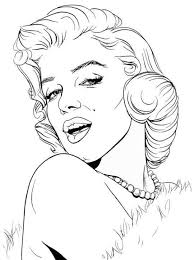 Google Profiles Marilyn Monroe Drawing Coloring Pages Marilyn Monroe Art