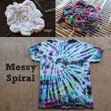 You can create multiple small spirals by spiraling your shirt in. How To Host A Tie Dye T Shirt Party Tie Dye Patterns Diy Tie Dye Crafts Diy Tie Dye Shirts