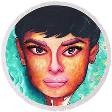 Audrey Hepburn Colorful PoP Art Style Original Painting #1 Sticker by Megan  Aroon