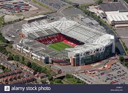 Old trafford is a football stadium in old trafford, greater manchester, england, and the home of manchester united. Luftaufnahme Des Old Trafford Stadion Von Manchester United Fc Stockfotografie Alamy
