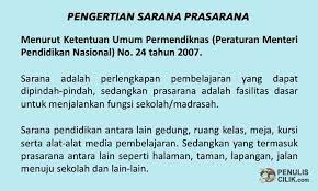 Pengertian sarana prasarana menurut ketentuan umum permendiknas (peraturan menteri pendidikan nasional) no. Perbedaan Sarana Dan Prasarana Serta Contohnya Penulis Cilik