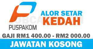 Bukan tu saja, telefon bimbit syarikat pun disediakan sekali bagi menyenangkan urusan. Jawatan Kosong Terbaru Di Puspakom Alor Setar Gaji Rm1 400 00 Rm2 000 00 Jobcari Com Jawatan Kosong Terkini