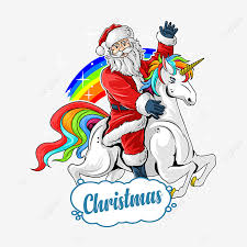 There are 349 santa ride reindeer for sale on etsy, and they cost $11.48 on average. Cute Santa Claus Rides Cute Unicorn Between Rainbow And Art Clipart Santa Unicorn Png And Vector With Transparent Background For Free Download