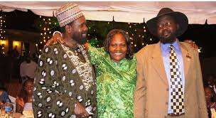 President Kiir and his look...