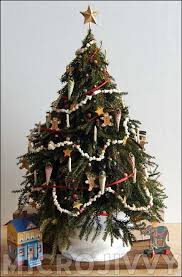 1 12 Scale Victorian Christmas Tree Victorian Christmas Tree Victorian Christmas Dollhouse Holiday