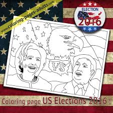 Get the 2020 version here. Coloring Page For The 2016 U S Elections Coloring Pages For Adults