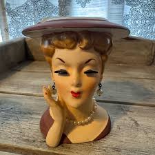 Vintage Lee Wards Exclusive Japan Lady Vase