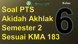 Sosialisasi registrasi kosn, ksn & fls2n jenjang sd smp 2021. Soal Pts Kelas 6 Mi Akidah Akhlak Semester 1 Th 2019 Cute766