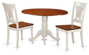 This miniature set from core bamboo is cute as a button and adds a bright pop of color to any kitchen. 3 Piece Small Kitchen Table And Chairs Set Round Table And 2 Dinette Chairs Farmhouse Dining Sets By Bisonoffice Houzz