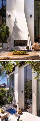 This Art Filled California Home Has A Venice Beach Vibe Outdoor Fireplace California Homes Outdoor Lounge Area