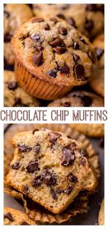 Chocolate Chip Muffins Baker By Nature Recipe Chocolate Chip Recipes Chocolate Chip Muffins Homemade Chocolate Chip Muffins