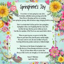 Pin By Maria On Classroom Ideas Christian Poems Joy Spring Time