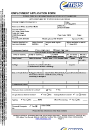 I certify that my answers are true and complete to the best of my knowledge. Application Form Employment Labour
