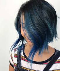 The blue color used here is very dark and has a navy tone to it. 43 Beautiful Blue Black Hair Color Ideas To Copy Asap Stayglam