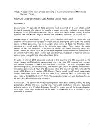 Sekolah menengah kebangsaan raja muda musa (english: Pdf A Case Control Study Of Food Poisoning At Karnival Asrama Sek Men Daerah Kuala Kangsar Perak