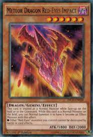 Meteor Dragon Red Eyes Impact Red Eyes Dark Evil Dragon