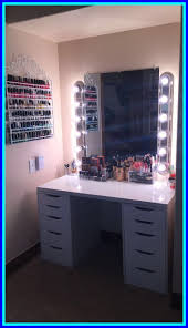 77 Reference Of Makeup Vanity With Drawers On Both Sides In 2020 Diy Vanity Mirror Beauty Room Glam Room