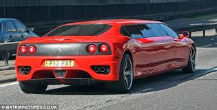 Most definitely the world's fastest limo, the f1 360 modena limousine was created so anyone can enjoy the real f1 driving experience. That S Stretching It A Bit Driver Spends 200 000 Converting His Ferrari 360 Into A Limousine Daily Mail Online