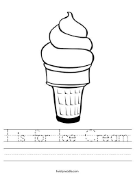 I Is For Ice Cream Worksheet Ice Cream Printables Ice Cream Crafts Ice Cream Theme