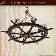 Genuine Ship Wheel Chandelier Fine Art Quality Nautical Lighting Nautical Lighting Nautical Chandelier Nautical Light Fixtures