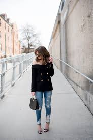 Maybe you would like to learn more about one of these? Shein Off The Shoulder Blazer Edgy Business Casual Outfit Black Ring Handle Bag Mixology Boutique 25 Wishes Reality