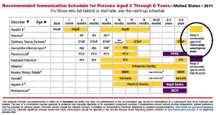 Depo Schedule Chart