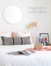 Make A Boho Lumbar Pillow From A Table Runner Francois Et Moi Diy Pillows Table Runner Diy Home Diy