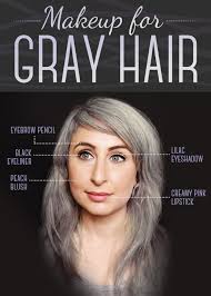 Here Are The Products Arteca Suggests For Gray Hair Grey Hair And Makeup Grey Hair Eyebrows Grey Hair Dye