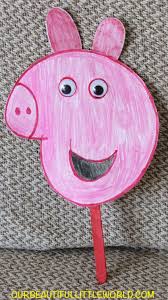 A Quick And Easy Peppa Pig Craft For Kids Http Ourbeautifullittleworld Com P 210 Pig Crafts Peppa Pig Birthday Toddler Arts And Crafts