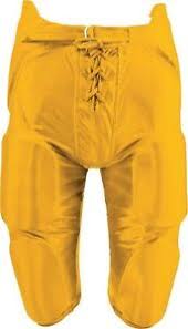 Details About New Martin Youth Football Dazzle Game Pants W Integrated 7 Piece Pad Set Gold