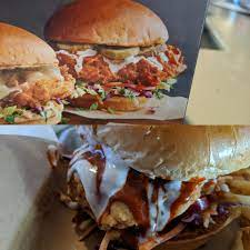 Southern chicken sandwich, nashville hot chicken sandwich and chicken tenders. Buffalo Wild Wings Nashville Style Hot Chicken Sandwich Expectationvsreality