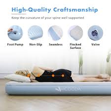 Fysho Queen Size Air Mattress With Built In Pump And External 2 In 1 Rechargeable Pump Air Bed No Leakag In 2020 Inflatable Air Mattress Inflatable Bed Queen Mattress