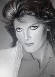 My girlfriend with her late husband. 1950's. Sharpie pens.