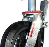 Amazon.com: Scaffold Caster 8" x 2" Black Rubber Cast Iron ...