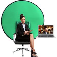 Professional grade chromakey green paint, like rosco chroma key matte green paint, can cost as. Amazon Com Webaround Big Shot 56 Portable Collapsible Webcam Background Video Chat Web Conference Green Screen For Chair Work From Home Zoom Virtual Background Skype Teams Twitch Obs Camera Photo