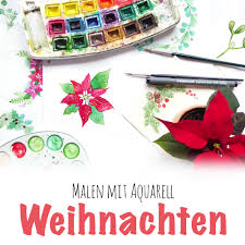Malen Mit Aquarell Weihnachtlicher Kranz Doro Kaiser