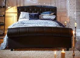 combining stylish design and midnight black split leather our ellis bed frame will be leather bed frame luxury bedding master bedroom bedding and curtain sets