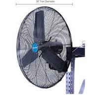 Global Industrial™ 30" Deluxe Oscillating Wall Mount Fan, 3 Speed, 10,000  CFM, 1/2 HP