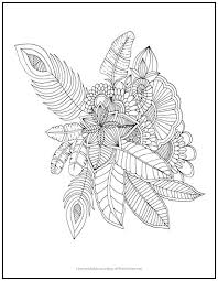 Paper feathers are a fun, cheaper and hypoallergenic alternative to real feathers! Feathers And Flowers Coloring Page Print It Free