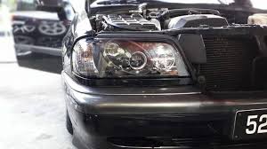 Sonar Headlight Fitted On Mercedes W202 Via Www Protuning Mu Sports Car Mercedes Car
