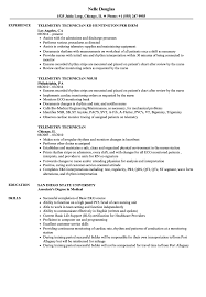 Telemetry Technician Resume Samples Velvet Jobs