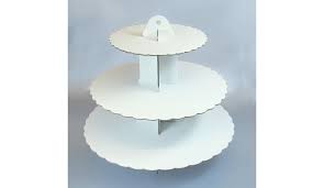 White Cardboard Cupcake Stand 3 Tier Only 6 50