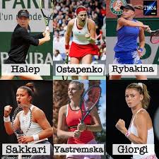 You can follow the online rating of tennis players. Maria Sakkari Facebook