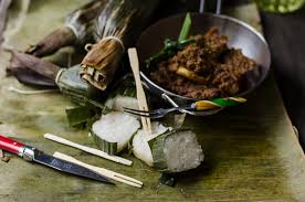 Image result for lemang dengan dagang
