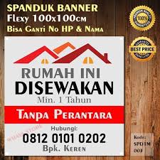 Perumahan cluster karawaci indah tanpa dp contoh surat perjanjian kontrak rumah � desain gambar rumah terbaru iklan rumah sewa imagesricoyfacil griyakita.com. Jual Spanduk Rumah Dikontrakan Disewakan Bisa Di Edit Di Lapak Wijaya Store Bukalapak