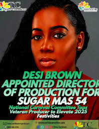 DESI BROWN APPOINTED DIRECTOR OF PRODUCTION FOR SUGAR MAS 54
