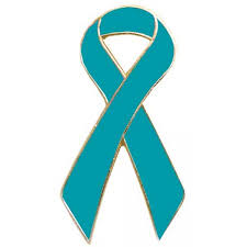 Ovarian cancer may cause several signs and symptoms. Teal Ribbon Pin